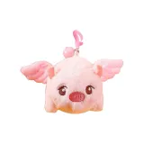 Розовый, Свинья, Какао (с брелком в виде колокольчика)