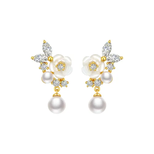 SHIAI Серьги из стерлингового серебра 925 пробы Женские