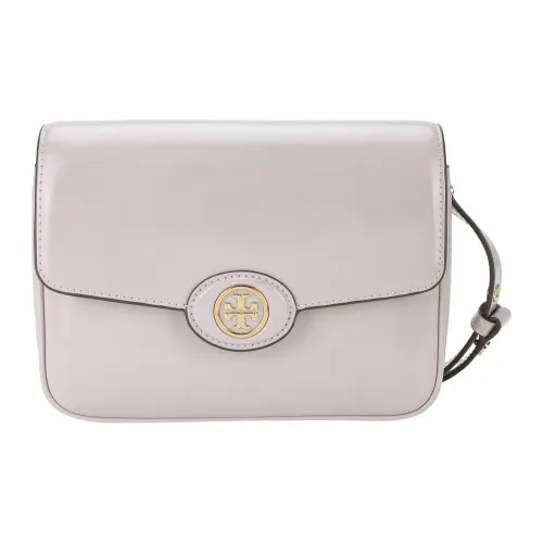 TORY BURCH Robinson Лакированная кожа Сумка через плечо Сумка на плечо Стандартная Женская Вишнево-розовая