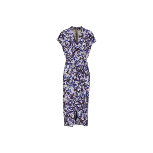 DRIES VAN NOTEN Фиолетовые Женские Платья с Коротким Рукавом