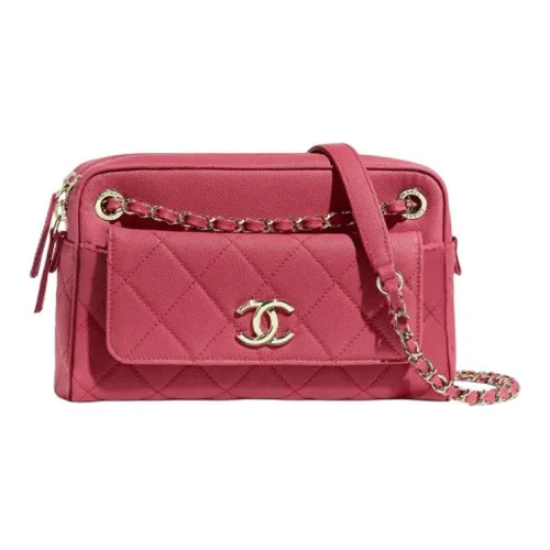 CHANEL Телячья кожа Одно плечо Ручная сумка Сумка через плечо Маленькая Женская Розовая