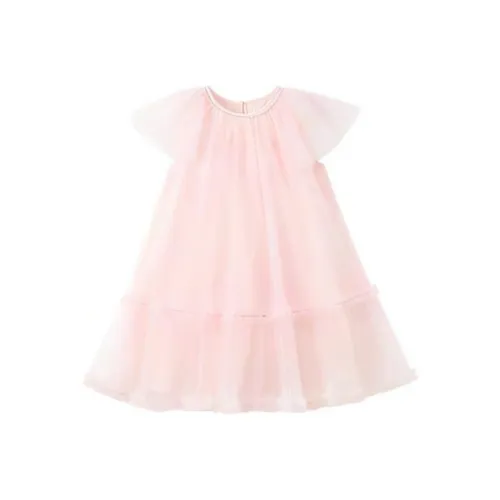 PAW IN PAW Cartoon Bear Вечеринка Короткий рукав Платье SS25 Дети 3-7 лет