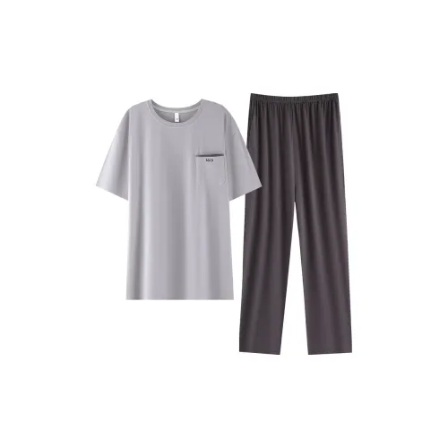 MULONGSHIJIA Серый Мужской Пижамный Комплект