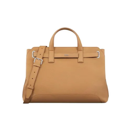 DIOR Телячья кожа Тоут Сумка Сумка для покупок Сумка среднего размера Мужская Коричневая