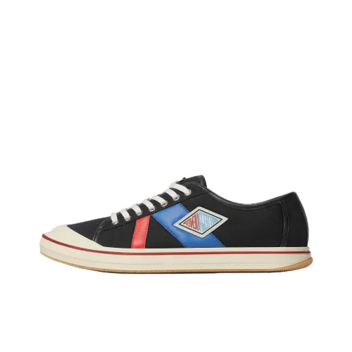 Bottega Veneta Eliot Low-Top Canvas Shoes Мужские Черные