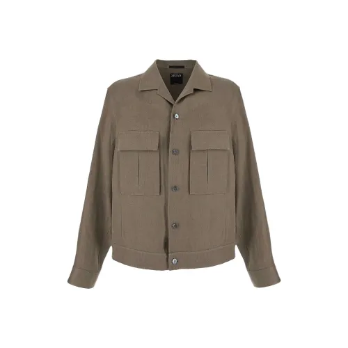 Zegna Куртки и Пальто Мужской Умбра