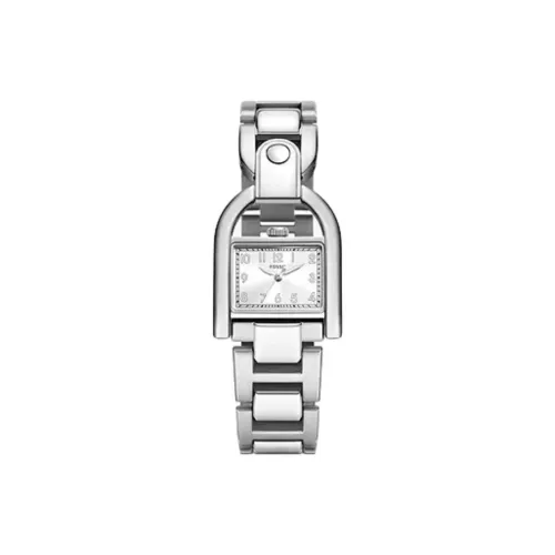 FOSSIL HARWELL Collection Наручные часы Кварцевый механизм Ремешок из нержавеющей стали 28 мм Серебристый циферблат Унисекс