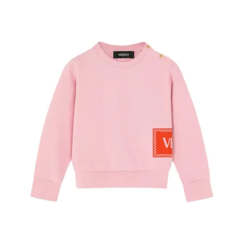 VERSACE Свитшот 90S VINTAGE Логотип Kids Розовый Детский