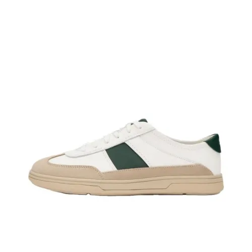 Clarks Craftravel Izy Low Топ Casual Мужской Бежевый Зеленый