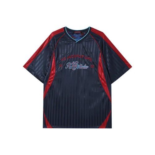 AJPG Винтажная синяя женская футболка