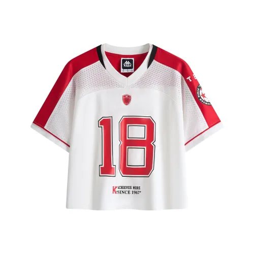 KAPPA T Рубашка Женская Корейская Белая 012