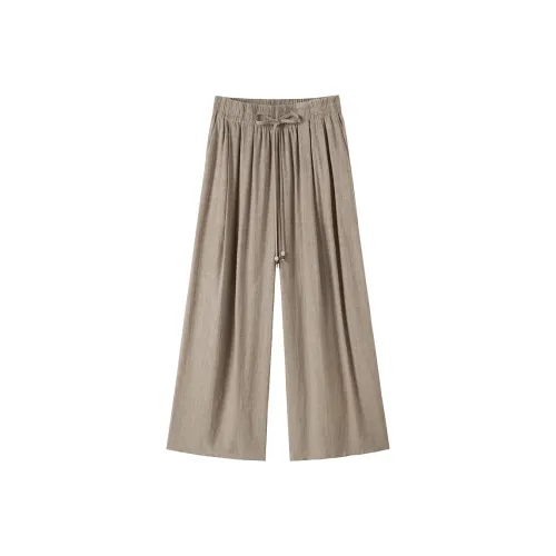 XIANGYING Повседневные брюки Женские Кофе