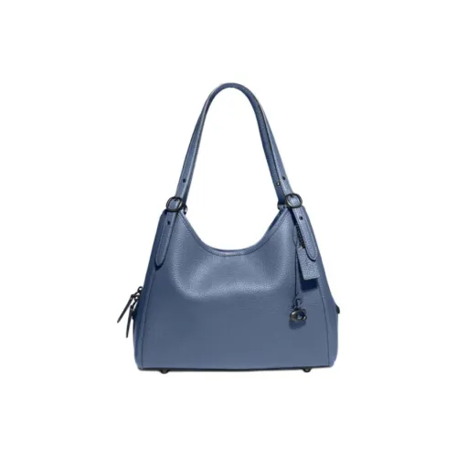 COACH Кожа Сумка Сумка через плечо Женская Haze Синий