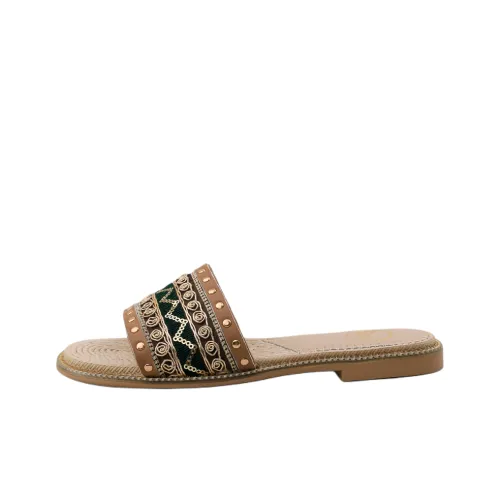 Safiya Резина Подошва Беззвучный Сланцы Женские