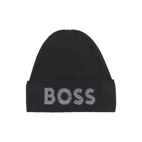 Hugo Boss Переработанный полиамид Шапки-бини Унисекс Черный