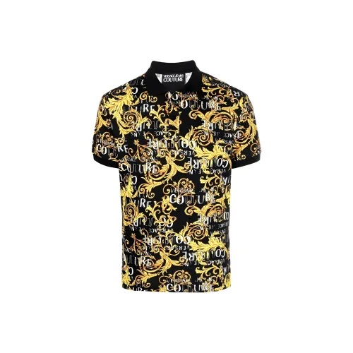 VERSACE JEANS COUTURE SS23 Желтая Мужская Рубашка Поло