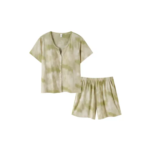 SHAQIAN L 852082 Green [С подушками] Women's Pajama Sets