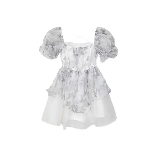 ABBY GODDESS Короткое платье с короткими рукавами женское