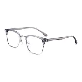 Прозрачно-серый, серебряная оправа [88012-C3]