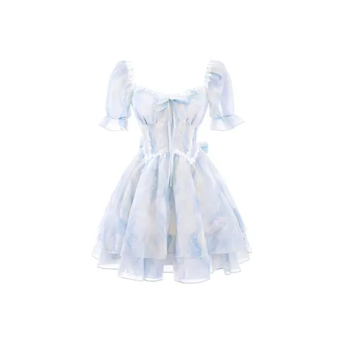 MISTVB Короткий рукав Платье Женское