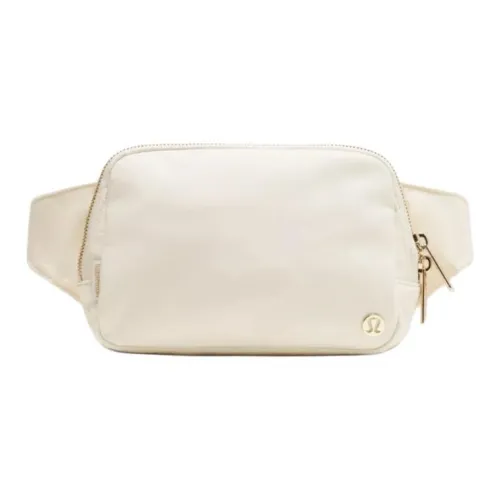 Lululemon Everywhere Нейлоновая Слинг-Сумка Поясная Сумка Большая Женская Светлый Бежевый и Золотой