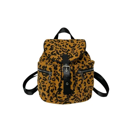 WXRX Вельвет Рюкзак Женские Имбирно-желтый Кофе