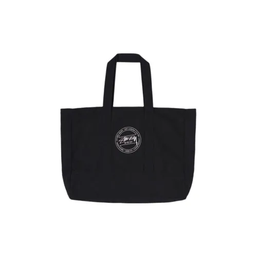 Stussy Ткань Тоут Сумка Сумка для покупок Сумка на плечо Сумка унисекс черная