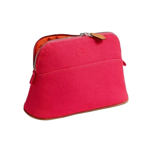 HERMES Bolide Хлопок Клатч Мини Женский Розовый