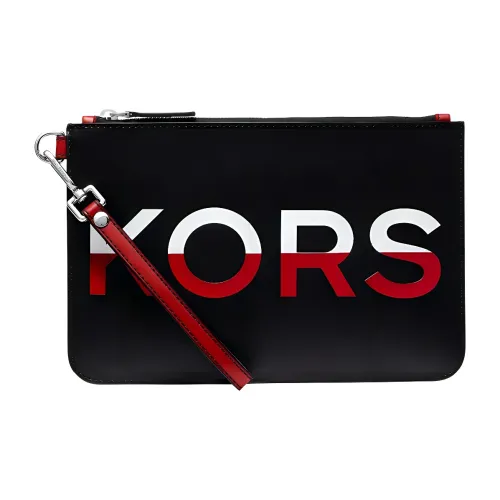 MICHAEL KORS Клатч из искусственной кожи средний мужской черный красный