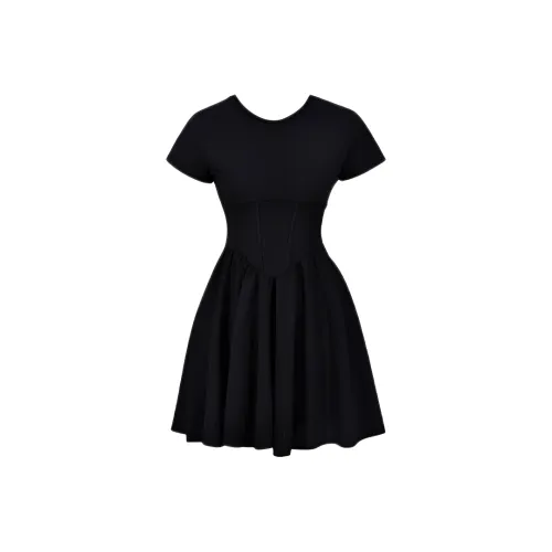 ABBY GODDESS Короткое платье с короткими рукавами женское