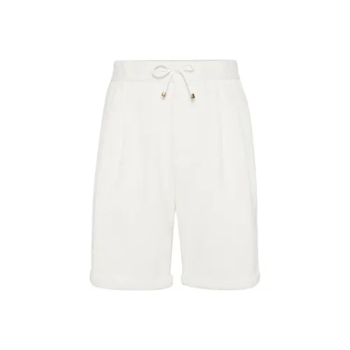 BRUNELLO CUCINELLI SS25 Повседневные шорты Мужские Белые