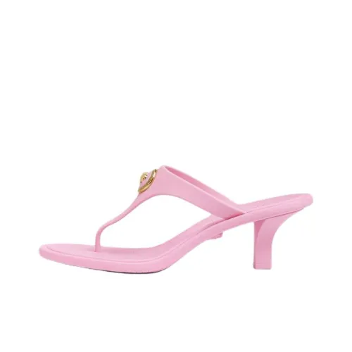 VERSACE Тихий Шлепанцы 5,5 см Женские Розовый