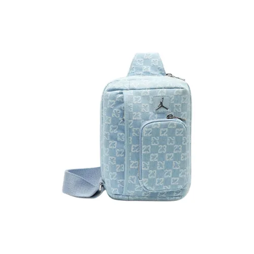 Джордан Monogram Cotton Sling Bag Unisex Denim Blue