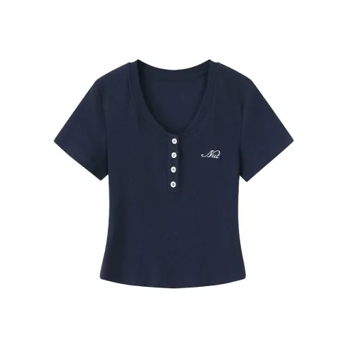 FOREVER 21 Темно-синие Женские футболки