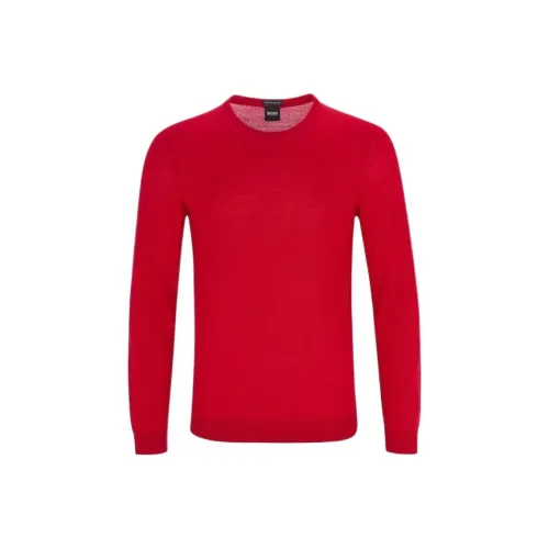 Hugo Boss Red Men's Sweaters Hugo Boss Красные Мужские Свитера