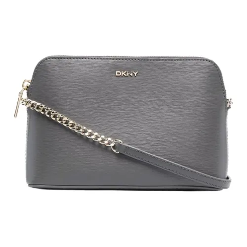 DKNY Сумка через плечо из коровьей кожи женская серая