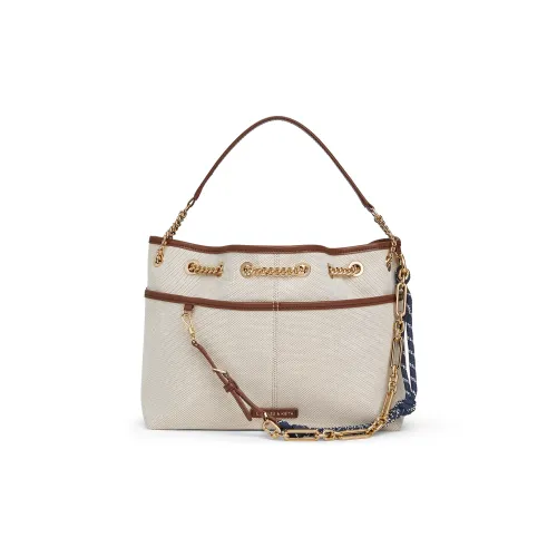 CHARLES KEITH Ткань Холст Сумка через плечо Средняя Женская Холст Тауповый Бежевый
