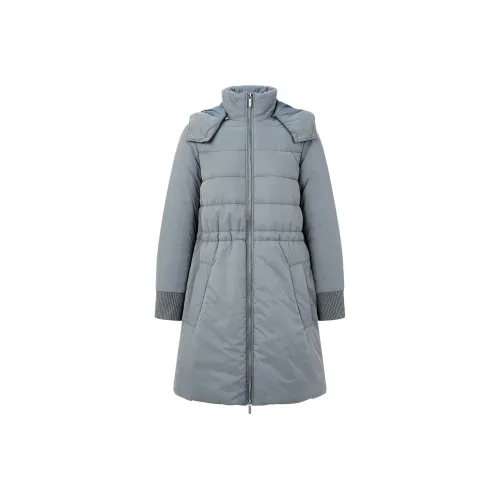 ARMANI EXCHANGEAE Хлопковый пуховик женский светло-синий