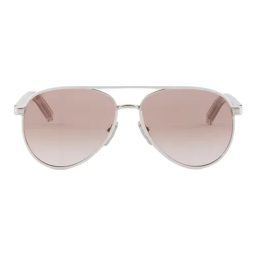 PRADA Металлический Ацетат Aviator Солнцезащитные очки Женские Розовые