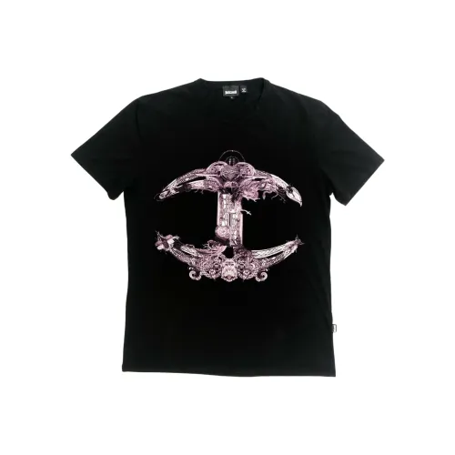 Just Cavalli Черные Мужские T-Рубашки