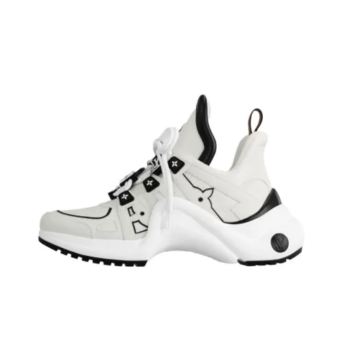 LOUIS VUITTON Низкие кеды White Женские