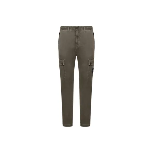 STONE ISLAND Карго брюки мужские хаки зеленые