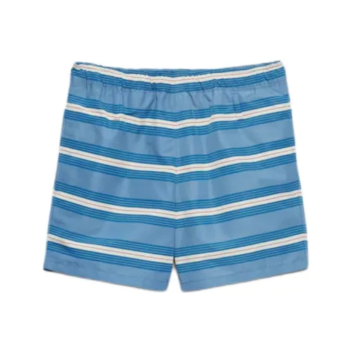 PRADA FW25 Пляжные шорты Мужские Синие