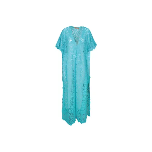 ERMANNO SCERVINO Blue Женские Короткие Платья с Рукавами