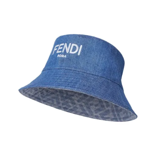 FENDI Детские хлопковые панамы синий