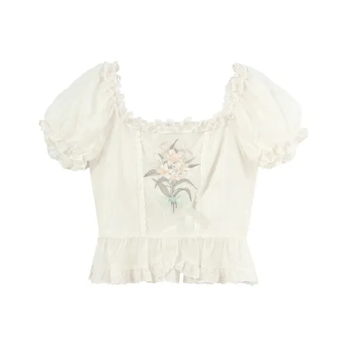 Snbl Абрикос Женские Рубашки