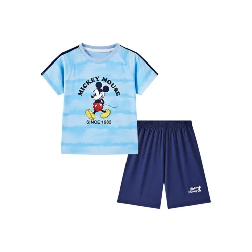 Disney Повседневная спортивная одежда Mickey Series 2 предмета комплект синий для детей 3-7 лет
