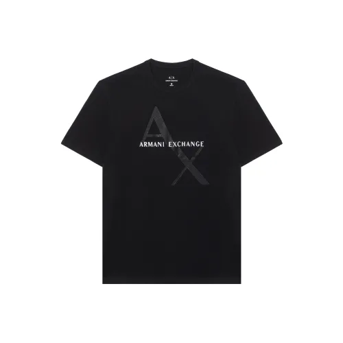 ARMANI EXCHANGE Мужские черные футболки