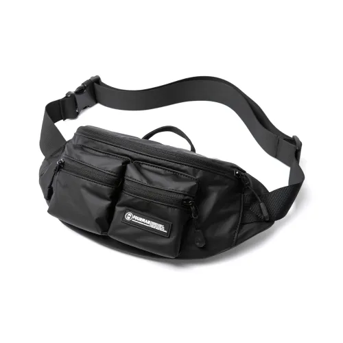 MOYYI Сумка через плечо из ПВХ среднего размера унисекс черного цвета