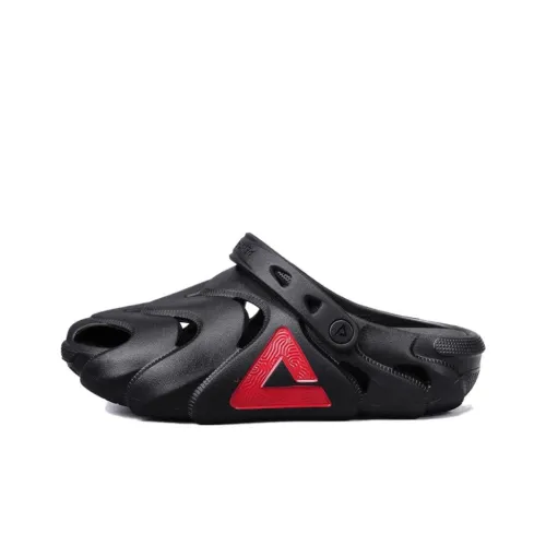 PEAK Pole Hole Shoes Сабо Мужской Черный Темно-Красный